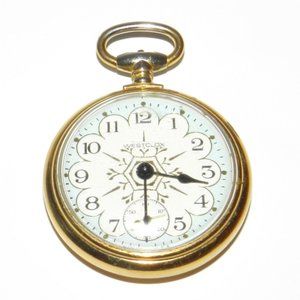Vintage WESTCLOX 16s Gold Tone Pocket Watch --For Repair /Parts